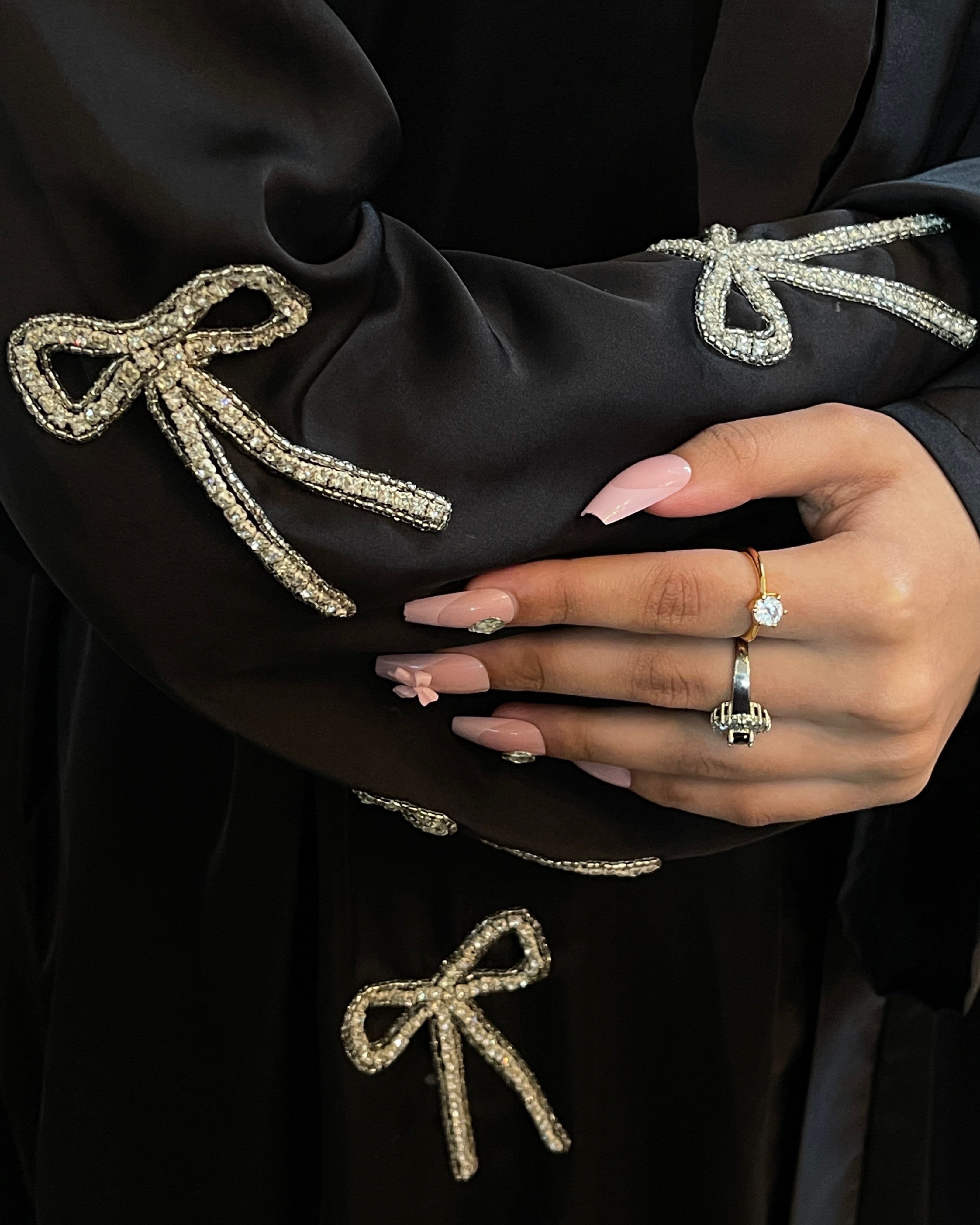 Black Bow Abaya