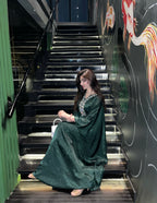 Olive caftan 2 piece set