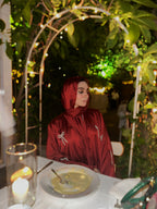 Red Bow Abaya