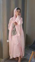 Pink Bow Abaya