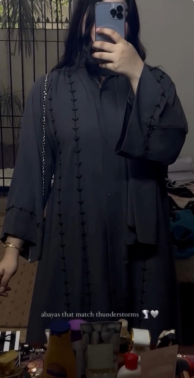 Thunderstorm Abaya